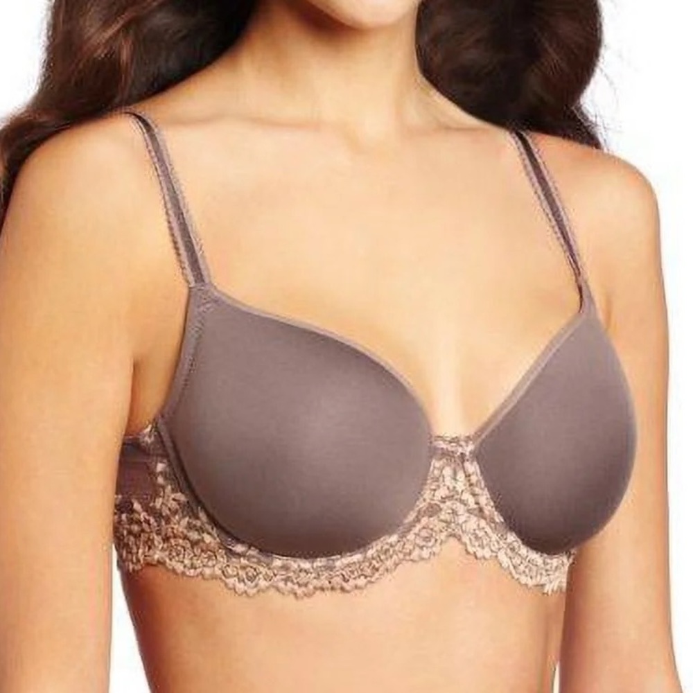 Wacoal Embrace Lace Contour Bra 34C cappuccino color